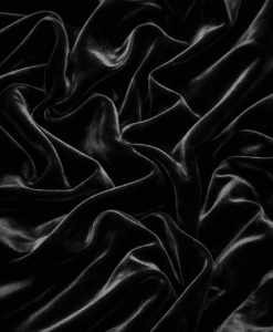 Velours de soie noir