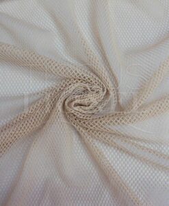 Bas résille beige