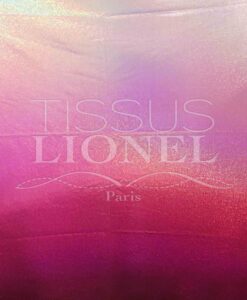 LYCRA PAILLETÉ FUCHSIA DÉGRADÉ BLANC HOLOGRAMME