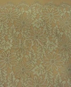 Dentelle rebrodé beige