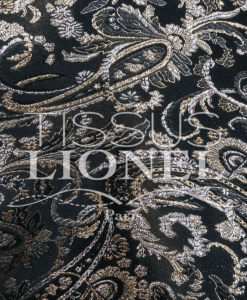 JACQUARD LUREX NOIR ET OR 2