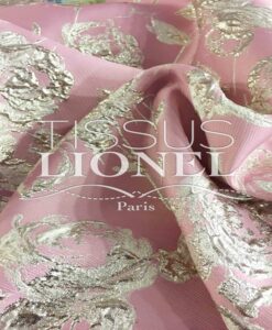 JACQUARD LUREX ROSE