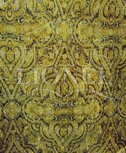 Jacquard lurex or et noir cachemire
