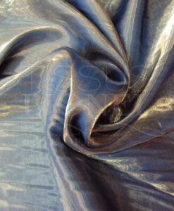 Satin changeante bleu jeans