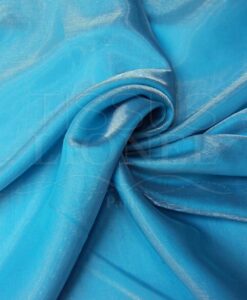 Satin changeante turquoise