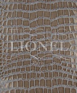 Simili Cuir crocodile 1 taupe