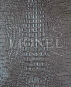 Simili Cuir crocodile 2 marron