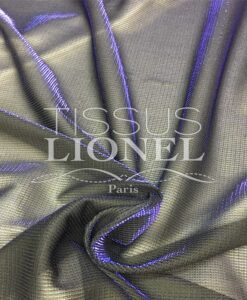 VOILE LUREX CHANGEANT NOIR ROYAL