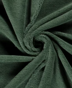 Tissu éponge bambou hydrophile vert sapin