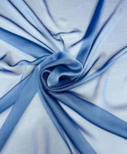MOUSSELINE CHANGEANTE DEUX FILES BLEU ET LAVANDE