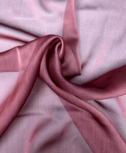 MOUSSELINE CHANGEANTE DEUX FILES BOIS DE ROSE