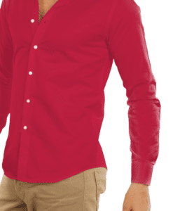 Alternative view of Coton uni bordeaux