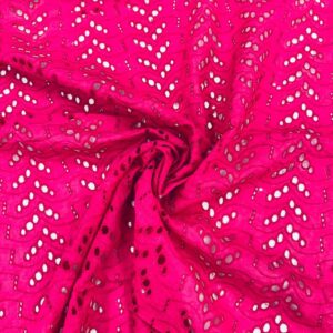 Broderie anglaise amélia fuchsia