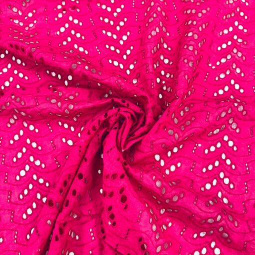 Broderie anglaise amélia fuchsia