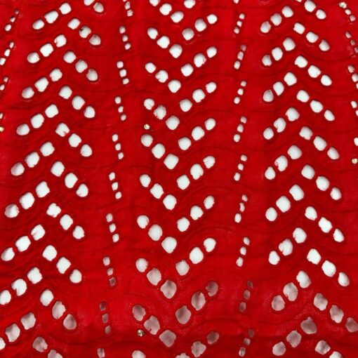 Broderie anglaise amélia rouge – Image 3