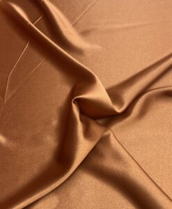 Crêpe envers satin bronze