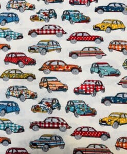 Coton imprimé 2 chevaux