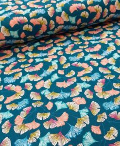 Tissu coton imprimé aphrodite emmeraude