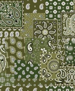 Alternative view of Coton imprimé bandana kaki