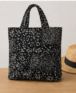 Alternative view of Coton imprimé bandana noir