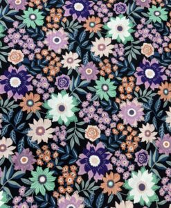 Alternative view of Coton imprimé bouquet de nuit étoilée