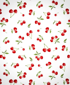 Coton imprimé cerises