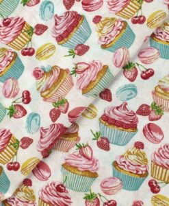 Tissu coton imprimé confiserie