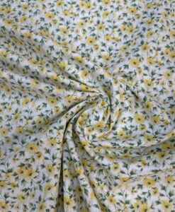 Coton imprimé mini tournesol
