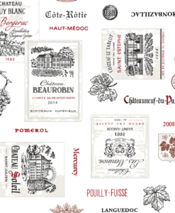 Coton imprimé sommelier