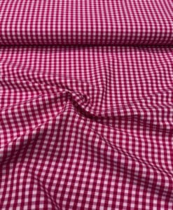 Coton vichy fuchsia 0.5mm