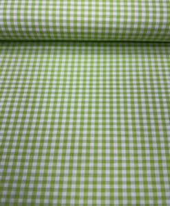Coton vichy vert anis 0.5mm