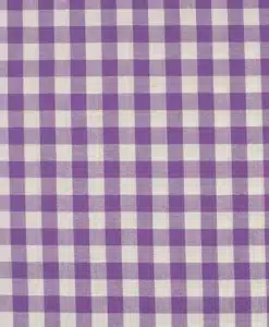 coton imprimé vichy violet