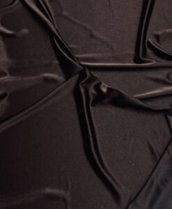Crêpe envers satin crepe marron fonce