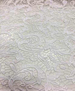 Dentelle guipure Matignon blanc