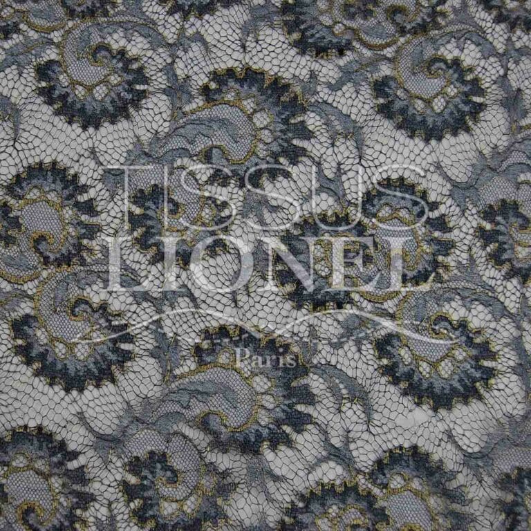 Lot De 6 Coupons Tissu Dentelle Coton Marine - 50cm X 140cm, Idéal Couture