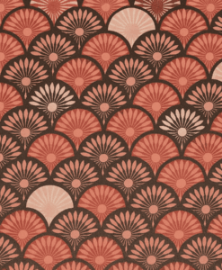 Eventail japonais rouge