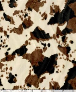 Alternative view of Fourrure velboa vache marron beige