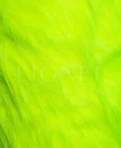 FOURRURE POIL LONG JAUNE FLUO