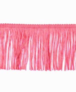 frange 10 cm rose vif