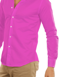 Alternative view of Coton uni fuschia