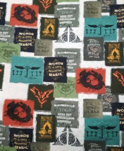 Tissu coton Harry Potter magic