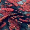Tissu jacquard lurex fleuris haute couture 9