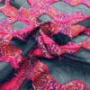 Tissu jacquard lurex fleuris haute couture 8