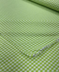 Alternative view of Coton vichy vert anis 0.5mm