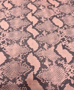 Suédine imprimé serpent bois de rose