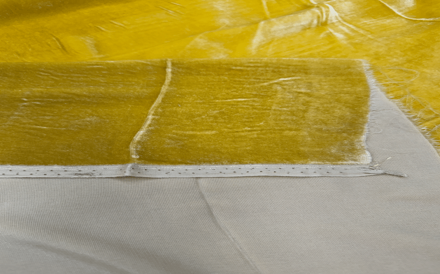 Velours de soie jaune curry – Image 2
