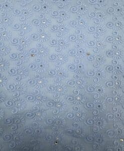Alternative view of Broderie anglaise bleu ciel