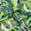Viscose imprimé vert vif