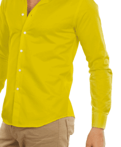 Alternative view of Tissu coton uni premium jaune