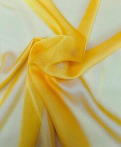 MOUSSELINE CHANGEANTE DEUX FILES JAUNE VIF